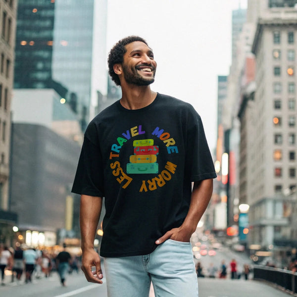 Travel More - Mid-Weight Oversized T-Shirt