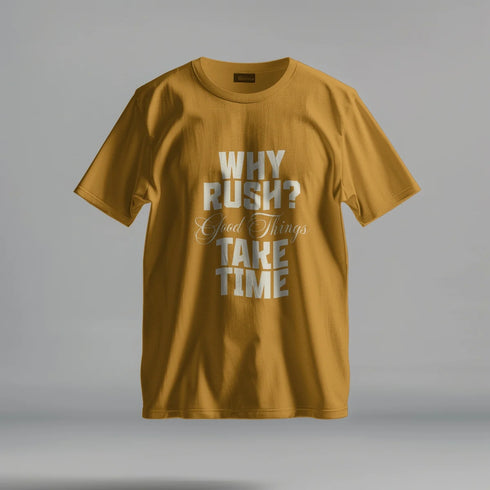 Why Rush - Premium Heavy Unisex Oversized T-Shirt