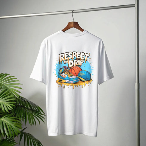 Respect The Drip - Premium Heavy Unisex Oversized T-Shirt
