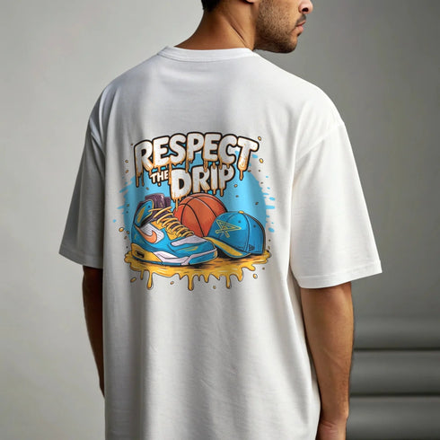 Respect The Drip - Premium Heavy Unisex Oversized T-Shirt