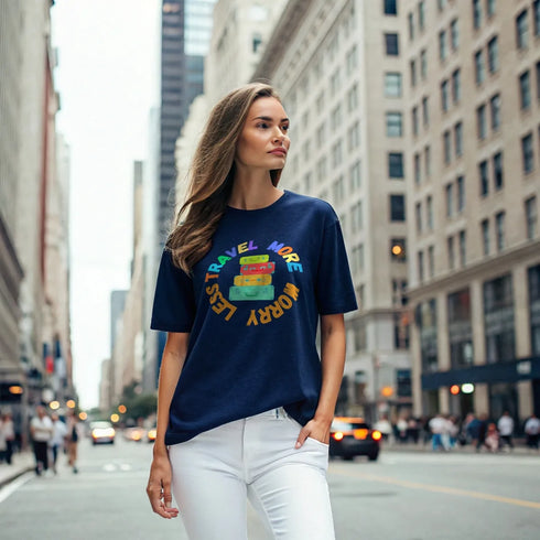 Travel More - Mid-Weight Oversized T-Shirt