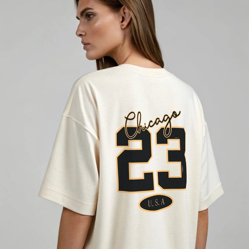 Chicago - Premium Heavy Unisex Oversized T-Shirt