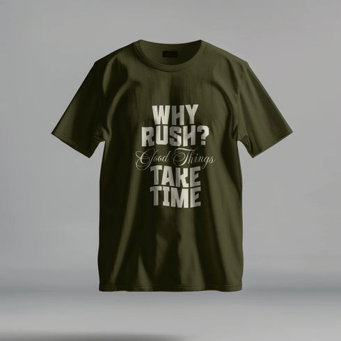 Why Rush - Premium Heavy Unisex Oversized T-Shirt