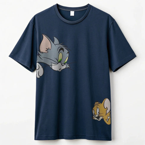 Tom Chasing Jerry - Mid-Weight Oversized T-Shirt