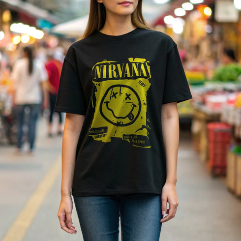 Nirvana - Mid-Weight Oversized T-Shirt