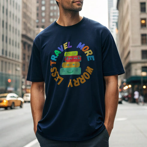 Travel More - Mid-Weight Oversized T-Shirt